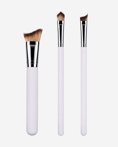 3Pcs Slanted Makeup Brush Set