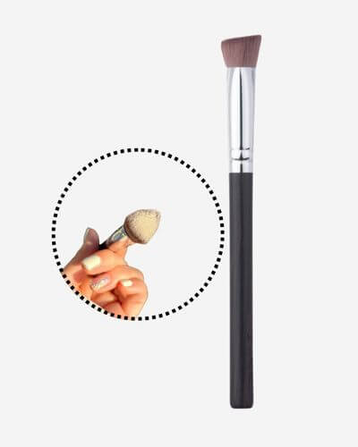 Custom Made Makeup Brushes，Triangular Highlight Brush